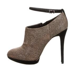 Brian Atwood Fruitera Iridescent Glitter Ankle Strap Stiletto Booties - 6.5‎